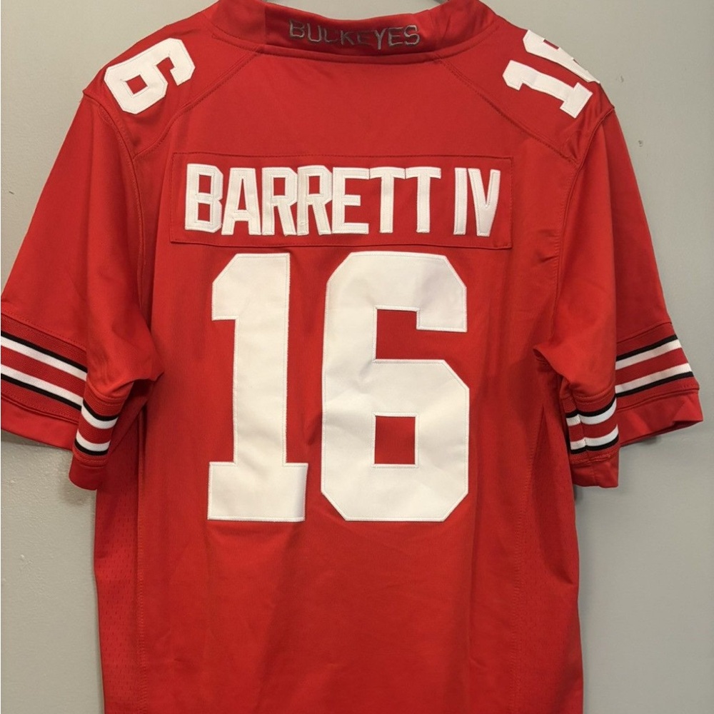 Nike‎ Red Football Jersey with White #16 - Picture 2 of 5